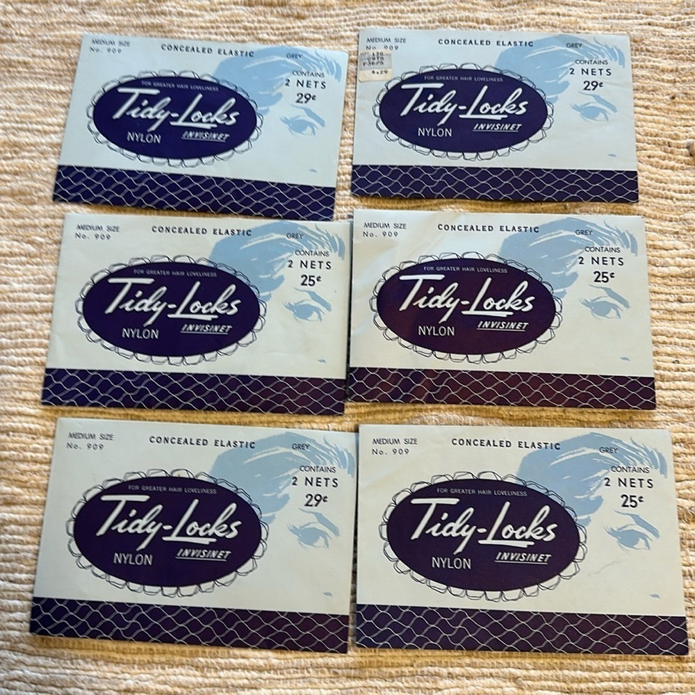 Tidy Looks 1960s hair nets vintage
In original packaging